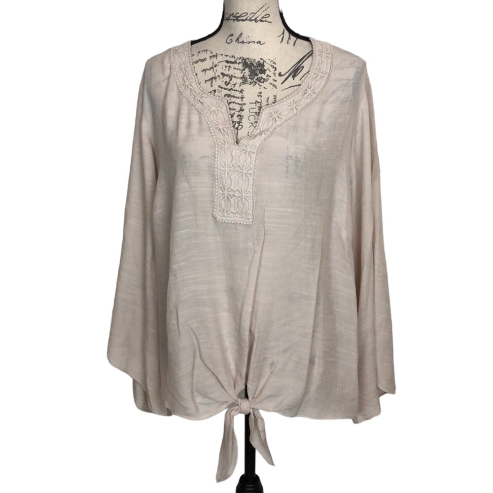 Zac & Rachel Cream Tunic Top